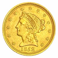 1852 $2.50 Gold Quarter Eagle