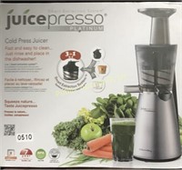 JUICE PRESSO PLATINUM $549 RETAIL COLD PRESS