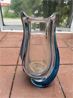 Heavy Vintage Glass Vase