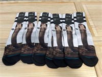 Lot of 6 Stance Medium Cusion Crew Socks