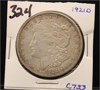 1921 D MORGAN SILVER DOLLAR COIN