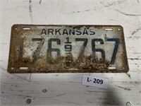 Arkansas 1936 License Plate
