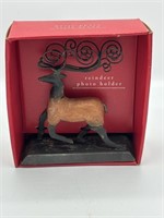 Pier 1 Iron Reindeer Photo Holder NIB