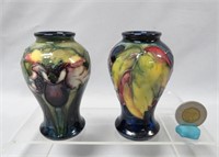 Two Moorcroft miniature vases, 4 in high