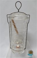 C. H. Fox patent glass container w. hanging