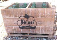 Shiner Beer Box with Bottles with Marble