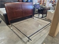 King Size Bed W/Metal Frame