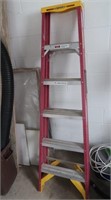 6' Fiberglass Stepladder-Aluminum Threads