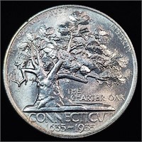 1935 Connecticut Commemorative Half Dollar - MS+