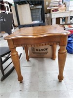 Wood End Table 24x24x23