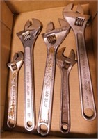 5 adjustable wrenches: Dayton - Ves - Proto
