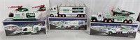 3 Collectable Hess Trucks in Boxes