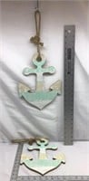 F10) TWO NEW VERY CUTE ANCHOR WALL DECOR