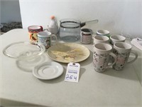 Glass Coffee Pot & Cups