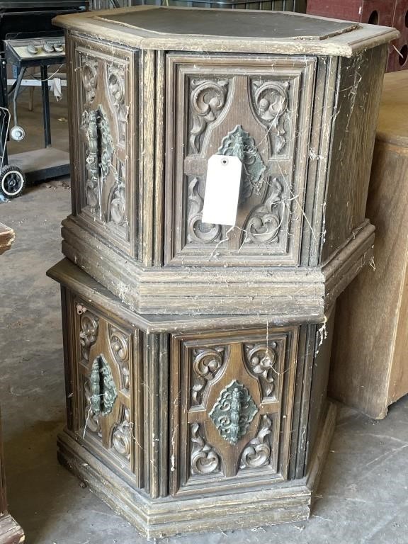 Pair Octagon End Tables