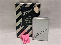 1937-1950 zippo  signature back flap off box