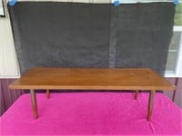 MCM dark wood coffee table