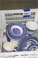 CHURCHHILL BLUE DISHES