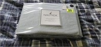 NEW Nautica Oxford striped queen fitted sheet