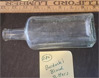 Burdock's Blood Bitters bottle 1890-1920