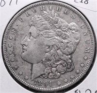 1891 MORGAN DOLLAR XF