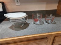Glass Measuring Cups-1 is Pampered Chef w/lid