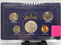 1966 NO MINT MARK COLLECTION SILVER