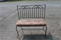 Wrought Iron Bench 37"x38"x18" matches lot 438