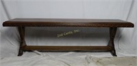 Custom Made 60" Walnut Long Bench Table