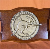 Brass USS CANBERRA CAG-2 Naval Plaque US N