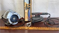 Tool Lot. Skillsaw, Detail Sander, Finishing