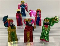 Tin Mexican Nativity & 1971 Frankoma Oral Roberts