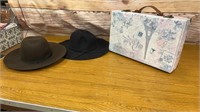 Lot of Dress up Hats and Briefcase With bows For