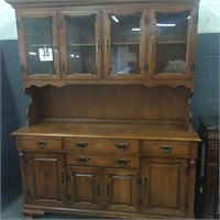 Tell City Hard Rock Maple Hutch 5'Wx6'3" Tall