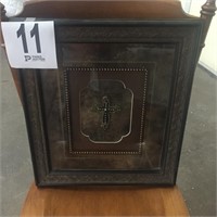 Ornate Framed Cross 16x19"