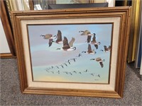 Bob Clark Framed Original Duck Painting