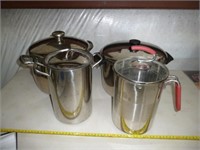 Stainless Steel Stock Pots & Pasta Pots w/ Lids