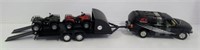 Ertl Chevy Suburban die cast truck with trailer