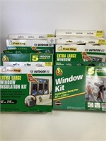 6 Packages of Window Insulation Film Kits, Indoor