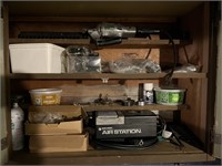 Contents of Pictured Shelves in Basement