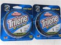 x2 Trilene XT 6lb Low-Vis Green 330YD Spool