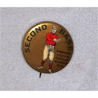 1891 Whitehead And Hoag 2nd Base Pin