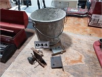 OLD Mud Bucket & lock mortise