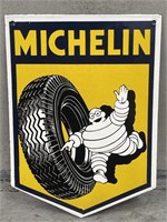 MICHELIN MAN Enamel Shield Sign - 310 x 430