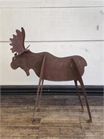 Corten Steel Moose Garden Sculpture