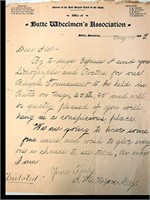 1895 BUTTE WHEELMEN'S ASSOCIATION LETTERHEAD