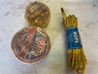Rope,1/4" Poly Rope, 1/4" Sisal Rope, 3/8" Poly Ro