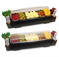 Co-Rect Roll Top Condiment Holder and Garnish