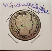 1912 Barber Half Dollar