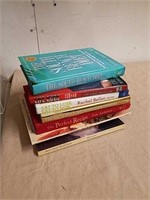 Group of cookbooks